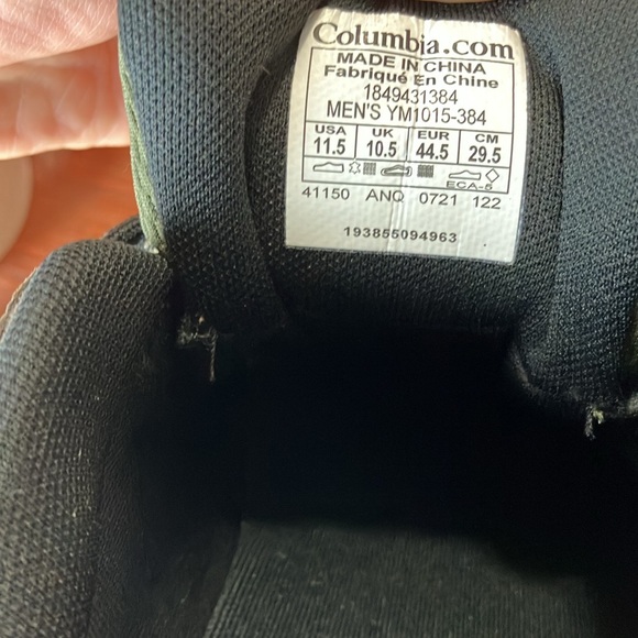 Brand New Columbia Out dry Breathable Waterproof hiking shoes Green and Brown - Picture 8 of 8